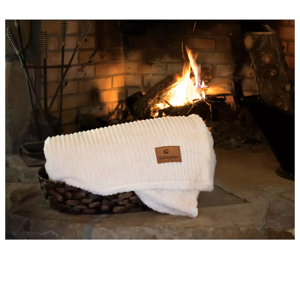 Corduroy Lambswool Throw