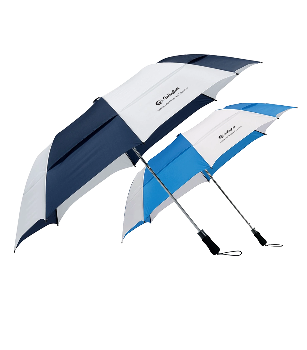 Vented Auto Open Folding Golf Umbrella