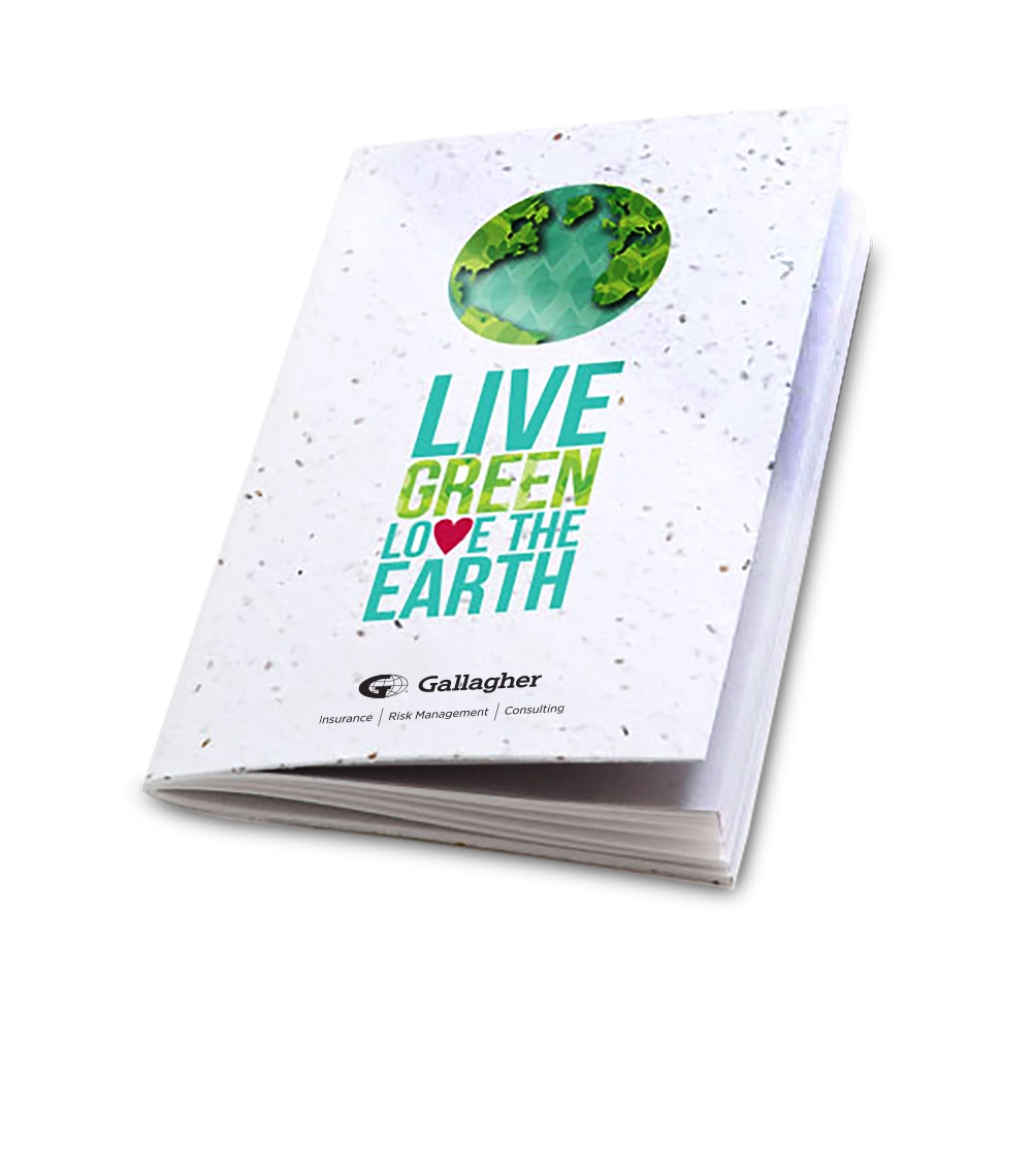 Love the Earth Personalized Plantable Pocket Notebook