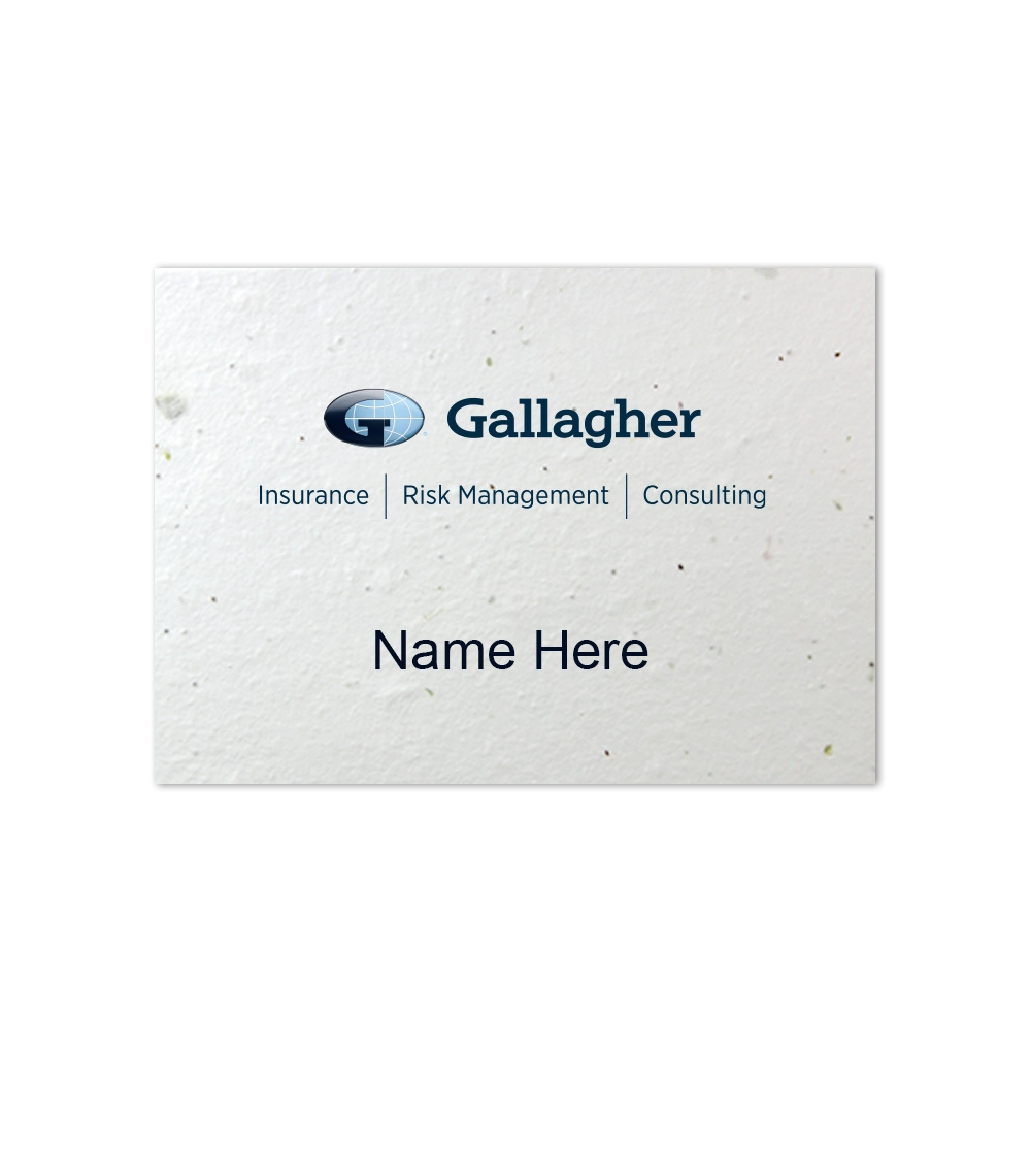 Single-Sided Seed Paper Name Tag